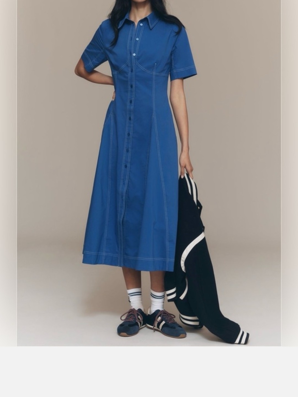 NWT 🔖Anthropologie "Nara" Button-Front Shirt Dress